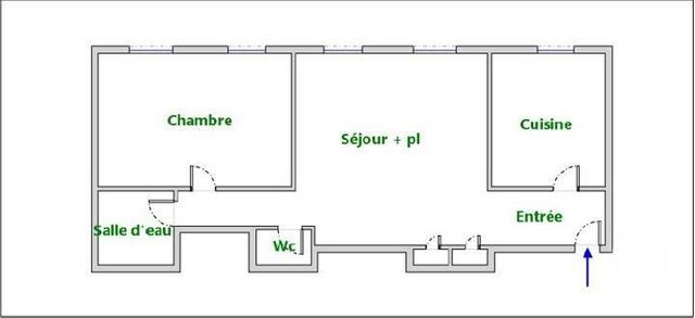 Appartement T2 à vendre - 2 pièces - 60.0 m2 - MARSEILLE - 13002 - PROVENCE-ALPES-COTE-D-AZUR - Century 21 Intramuros